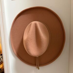 GIGI PIP x Cara Loren Pink Felt Hat with Satin Lining